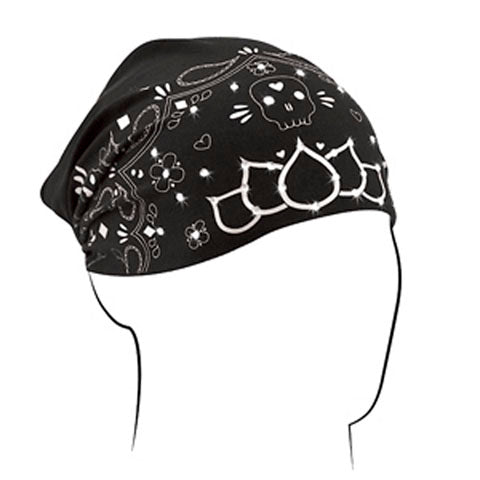 BALBOA HEADWRAP HIGHWAY HONEY COTTON/BAMBOO SKULL PAISLEY HBHHB2