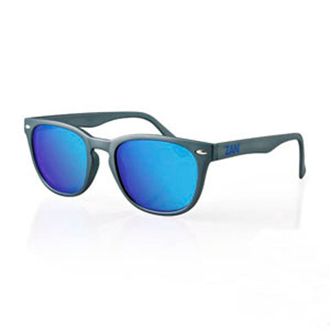 BALBOA NVS SUNGLASS MATTE GUNMETAL FRAME SMOKED CYAN MIRROR EZNV04