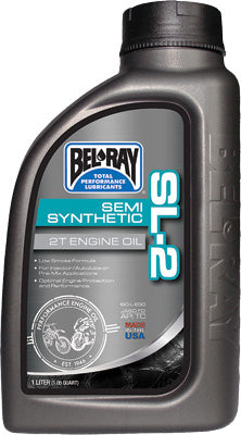 BEL-RAY SL-2 SEMI-SYNTHETIC 2T ENGINE OIL LITER PART# 99460-B1LW