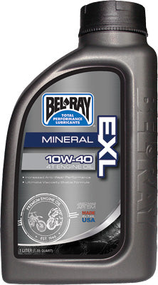 BEL-RAY EXL MINERAL 4T ENGINE OIL 10W- 40 LITER PART# 99090-B1LW