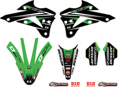 D COR 2014 MONSTER ENERGY KAWASAKI TEAM GREEN GRAPHICS/TRIM KIT PART# 10-20-514