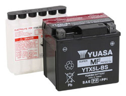 YUASA YUAM32X5B YTX5L-BS MAINTENANCE FREE 12 VOLT BATTERY