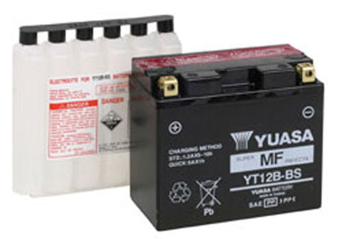 YUASA YUASA YT12B-BS MAINTENANCE FREE 12 VOLT BATTERY YUAM6212B