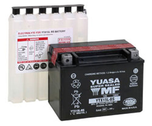 YUASA YUAM6215L YTX15L-BS MAINTENANCE FREE 12 VOLT BATTERY