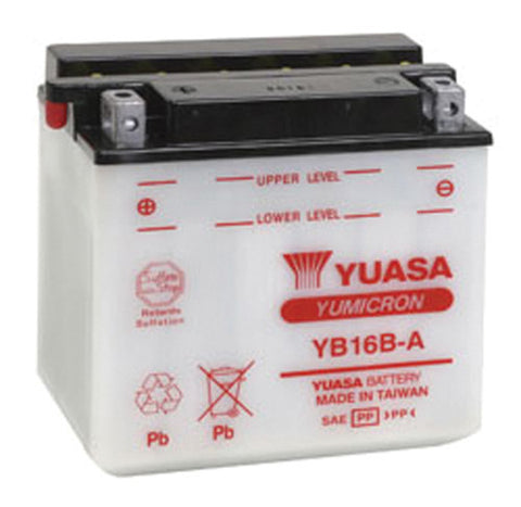 YUASA CONVENTIONAL BATTERY YB16B-A PART NUMBER YUAM2216B