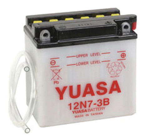 YUASA CONVENTIONAL BATTERY 12N7-3B PART NUMBER YUAM2273B