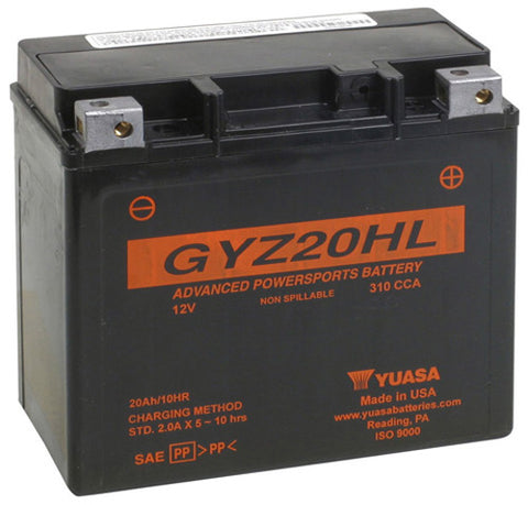 YUASA YUAM720GH GYZ20HL FACTORY ACTIVATED BATTERY