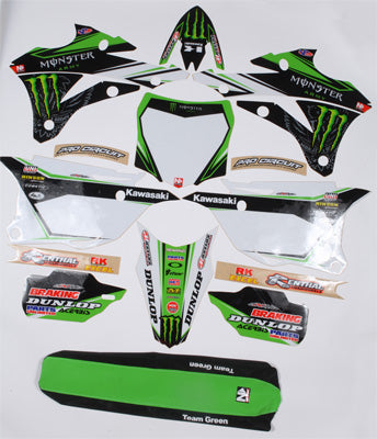 N-STYLE 2014 TEAM GREEN TEAM KIT KX85/100 BLACK PART# N40-3717 NEW