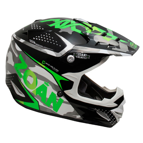 ZOAN 021-550 MX-2 YOUTH HELMET SNIPERGREEN S