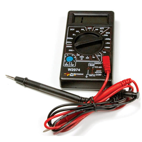 PERFORMANCETOOL W2974 PERFORMANCE TOOL DIGITAL METRIC METER TESTER